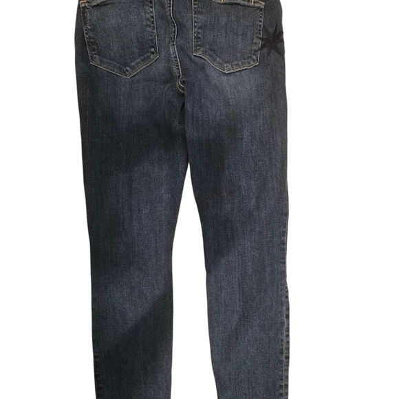 Blue PAIGE Star Embroidery Skyline Ankle Peg Jeans sz 28 - Picture 5 of 7